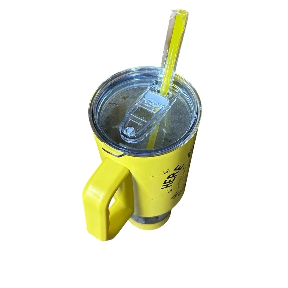 Disney Winnie the Pooh Here For The Hunny 40oz Stainless Steel Tumbler Yellow